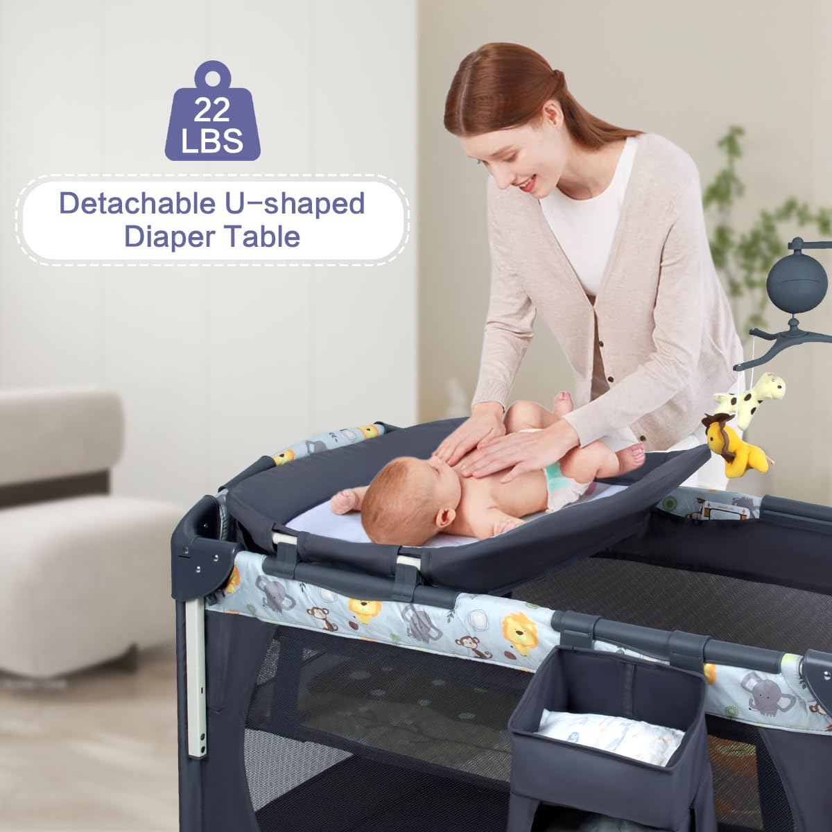 Cuna bebe portable