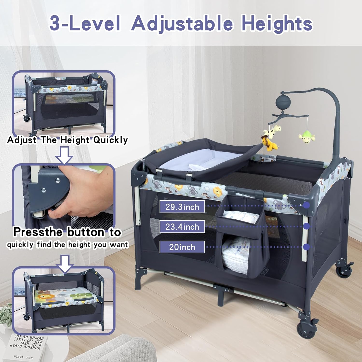 Cuna bebe portable