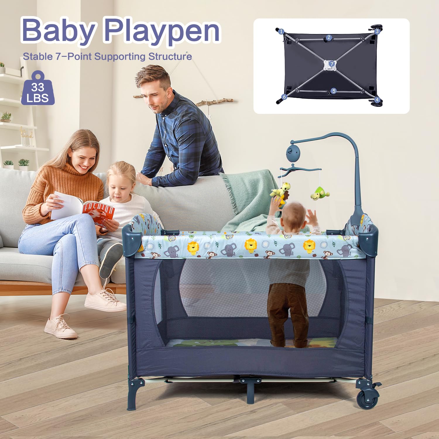 Cuna bebe portable