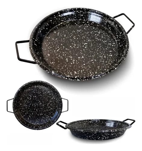 Sarten negro de peltre