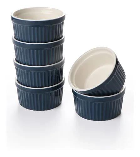 Salseras azules ramek grandes 6 onzas
