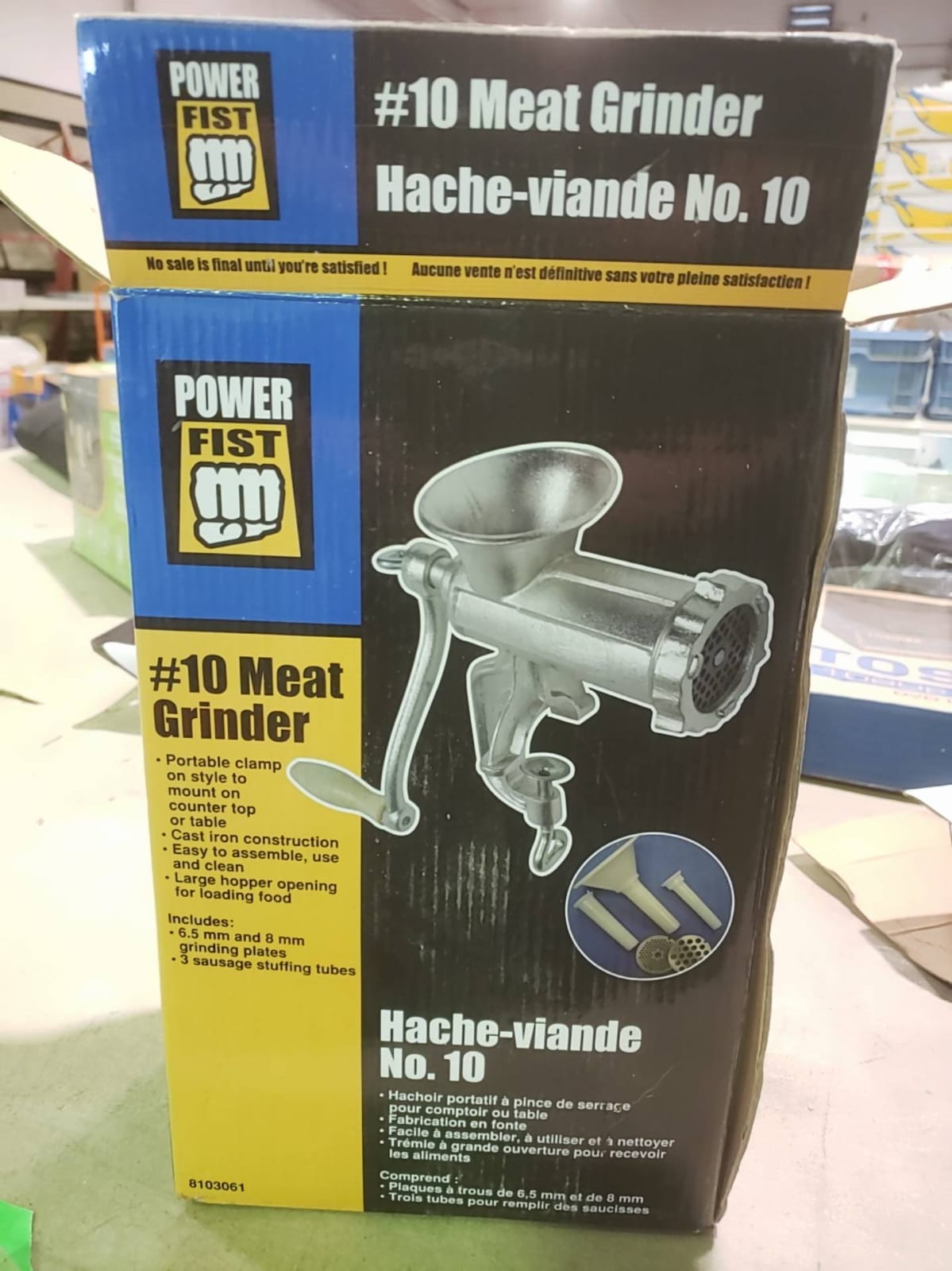 Picadora de carne manual Power Fist