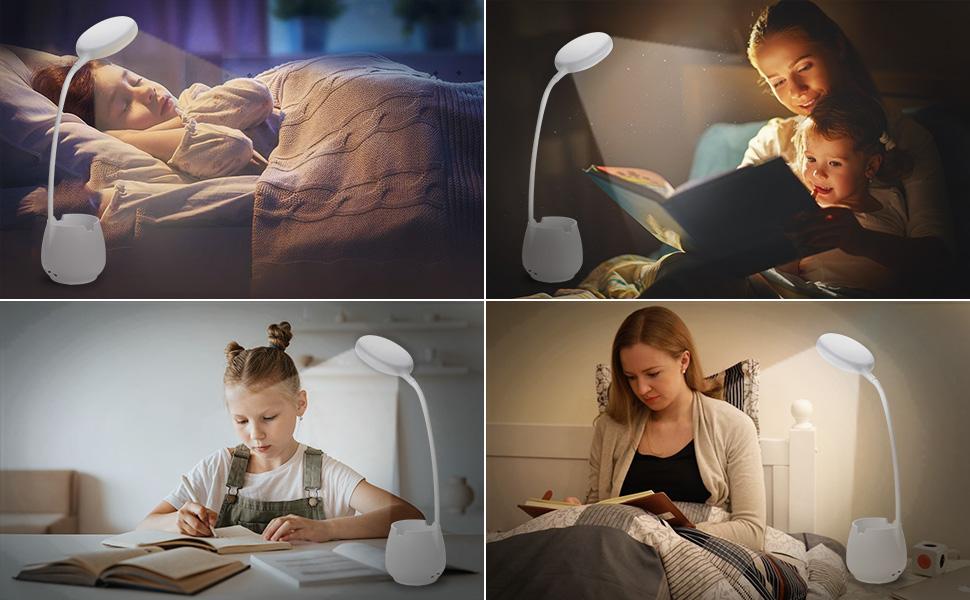 Lamapara Led Redonda touch USB